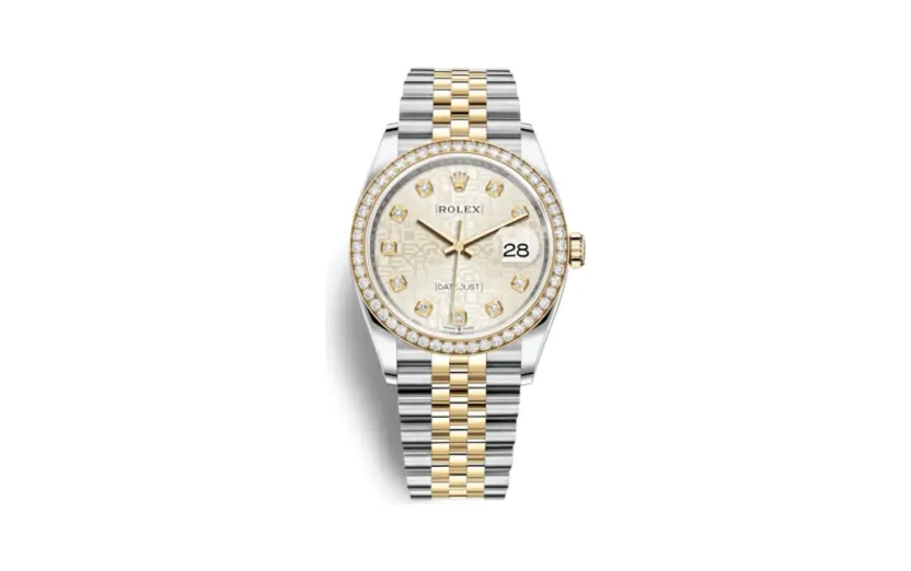 Rolex Datejust 36 Stainless Steel / Yellow Gold / Diamond / Silver Computer / Jubilee