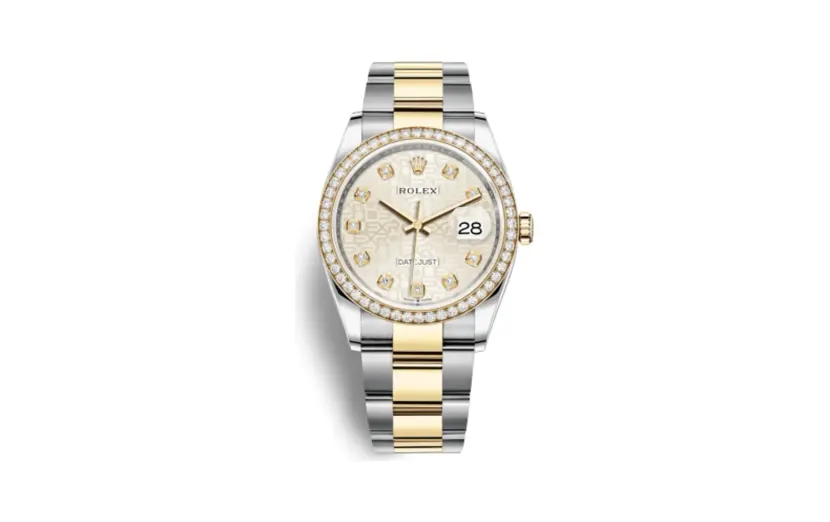 Rolex Datejust 36 Stainless Steel / Yellow Gold / Diamond / Silver Computer / Oyster