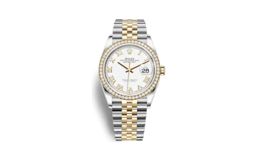 Rolex Datejust 36 Stainless Steel / Yellow Gold / Diamond / White Roman / Jubilee