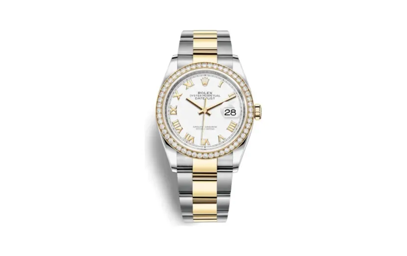 Rolex Datejust 36 Stainless Steel / Yellow Gold / Diamond / White Roman / Oyster