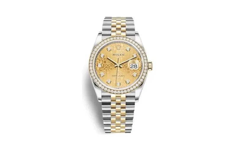Rolex Datejust 36 Stainless Steel / Yellow Gold / Diamond / Champagne - Computer / Jubilee