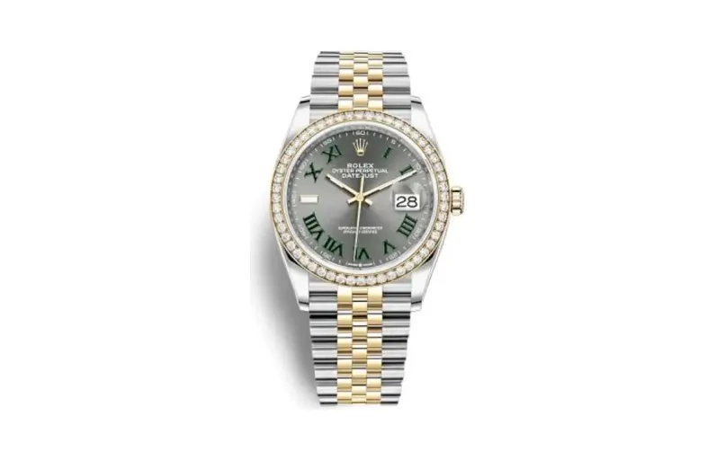 Rolex Datejust 36 Stainless Steel / Yellow Gold / Diamond / Slate - Roman / Jubilee