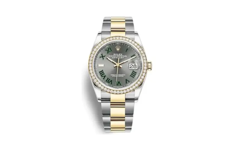 Rolex Datejust 36 Stainless Steel / Yellow Gold / Diamond / Slate - Roman / Oyster