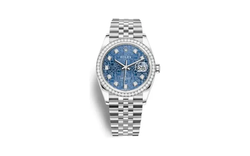Rolex Datejust 36 Stainless Steel / Diamond / Blue Jubilee / Jubilee