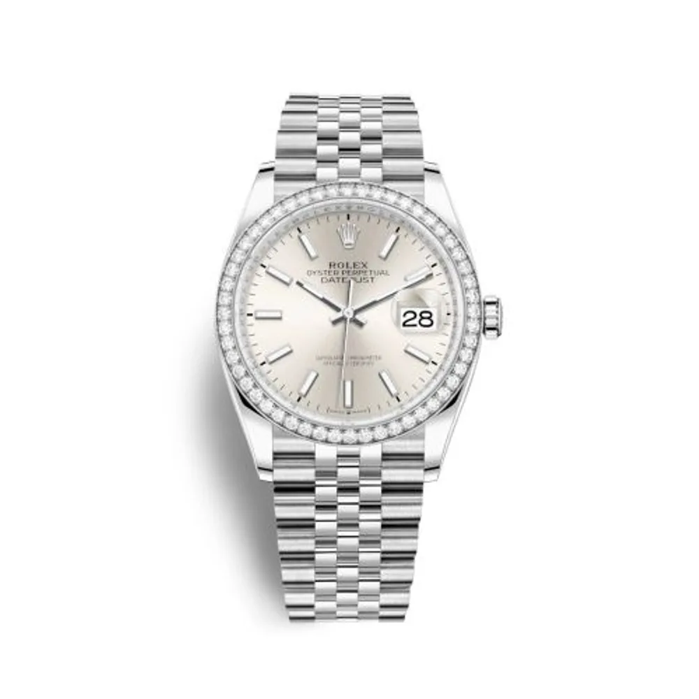 Rolex Datejust 36 Stainless Steel / Diamond / Silver / Jubilee