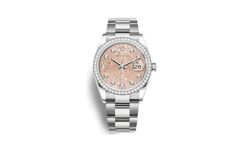 Rolex Datejust 36 Stainless Steel / Diamond / Pink Jubilee / Oyster