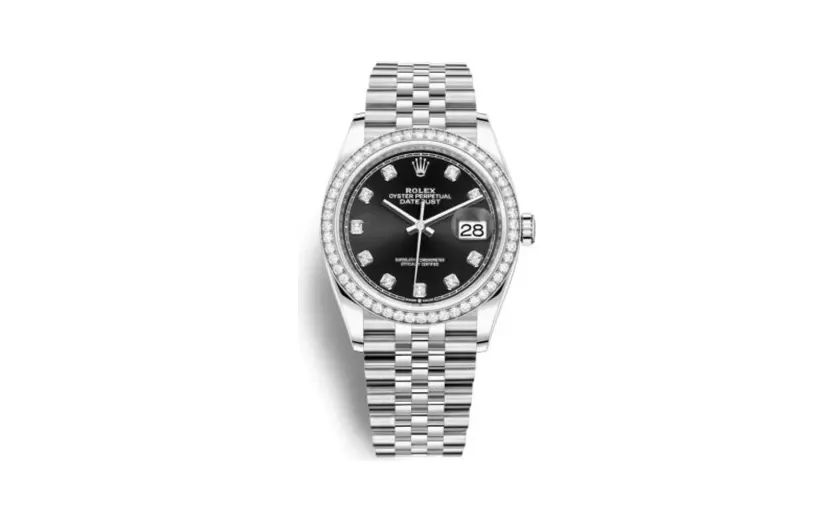 Rolex Datejust 36 Stainless Steel / Diamond / Black-Diamond / Jubilee