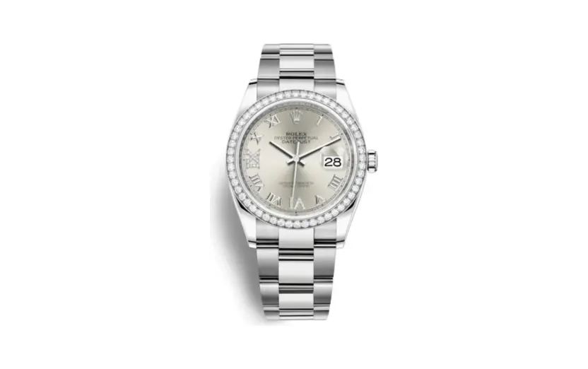 Rolex Datejust 36 Stainless Steel / Diamond / Silver Roman-Diamonds / Oyster