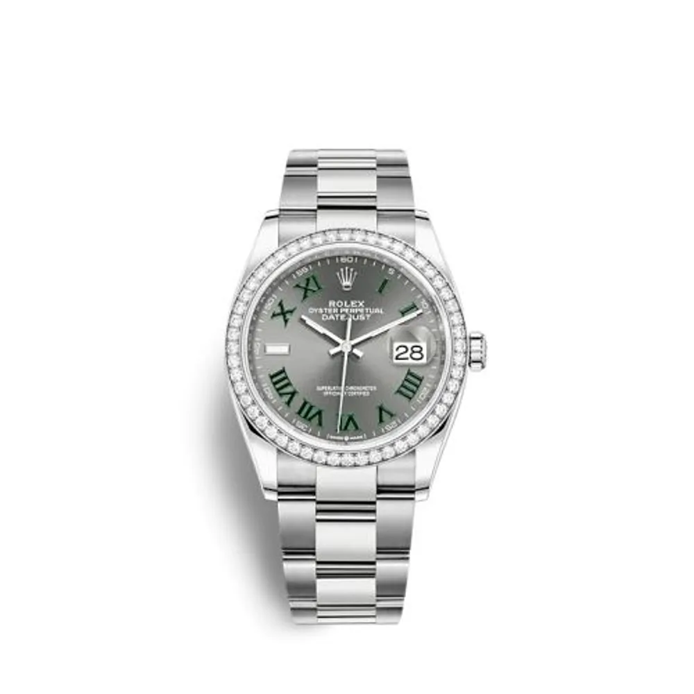 Rolex Datejust 36 Stainless Steel / Diamond / Slate - Roman / Oyster