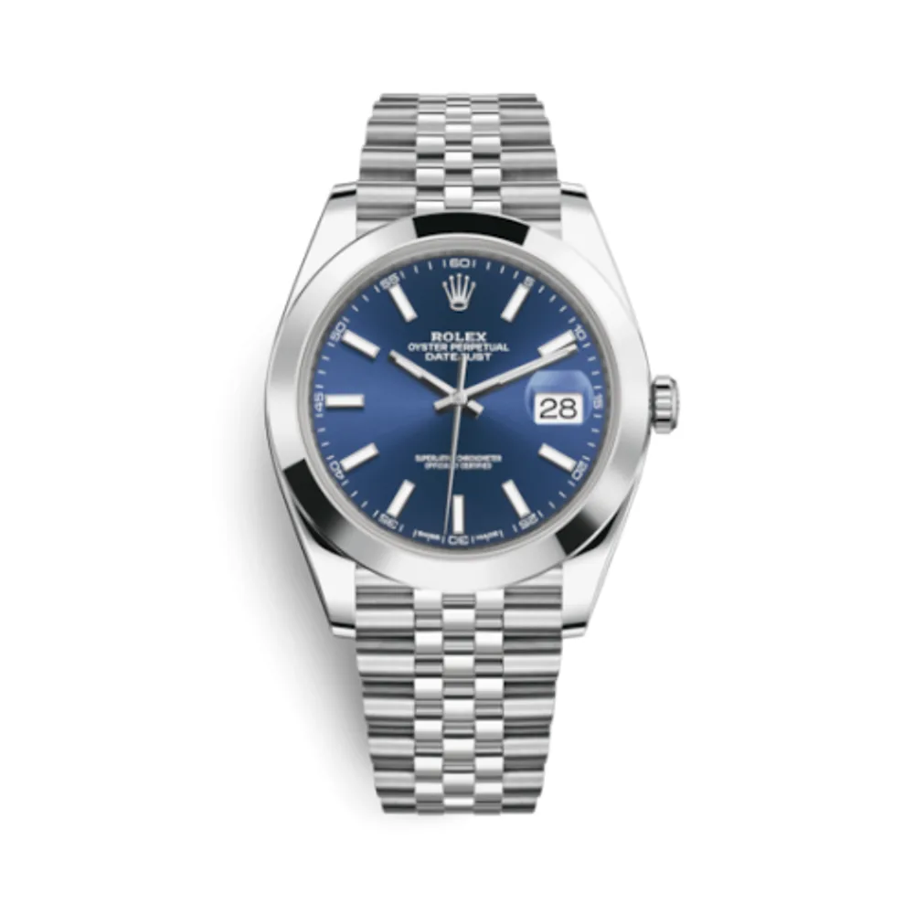 Rolex Datejust 41 Stainless Steel Smooth / Jubilee / Blue