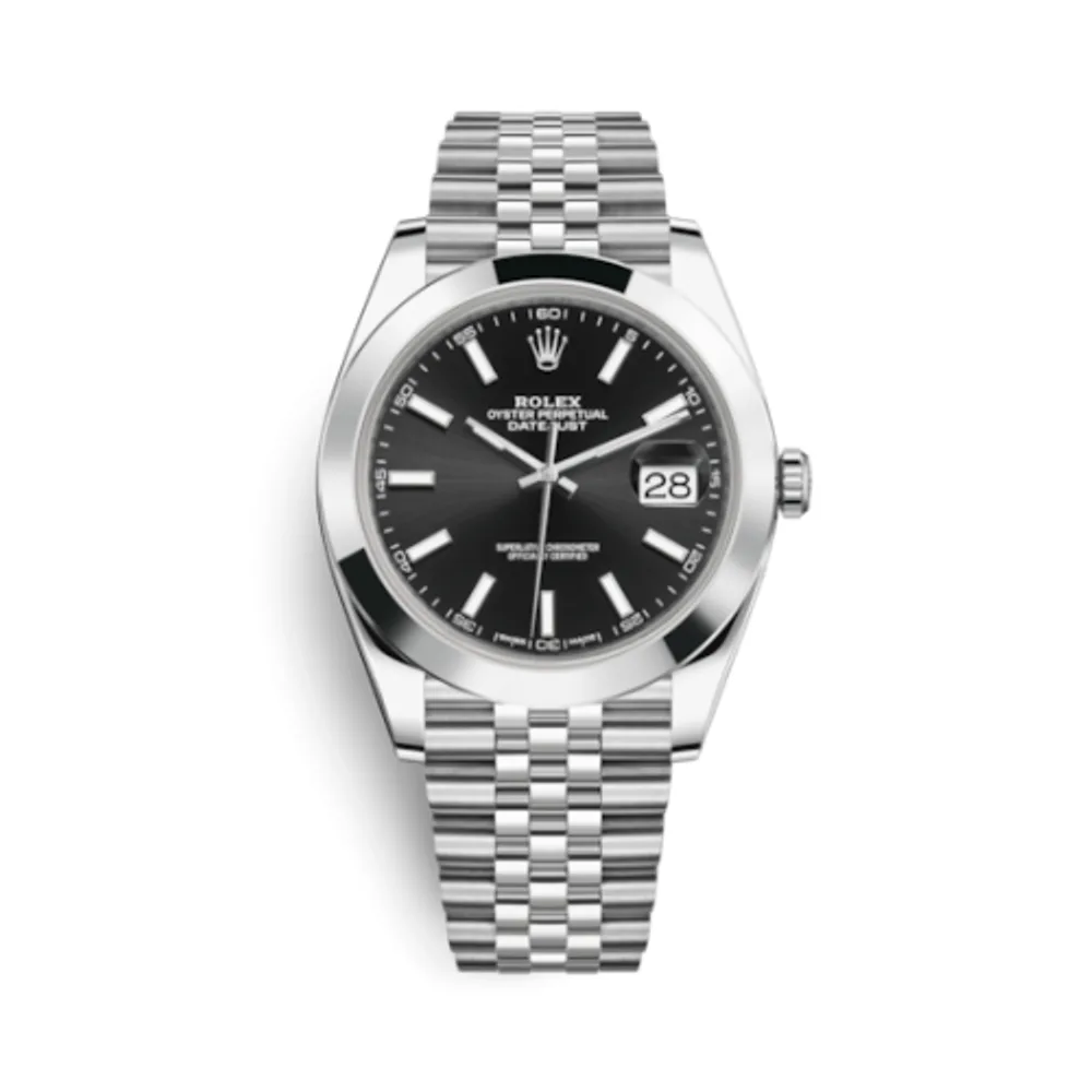 Rolex Datejust 41 Stainless Steel Smooth / Jubilee / Black