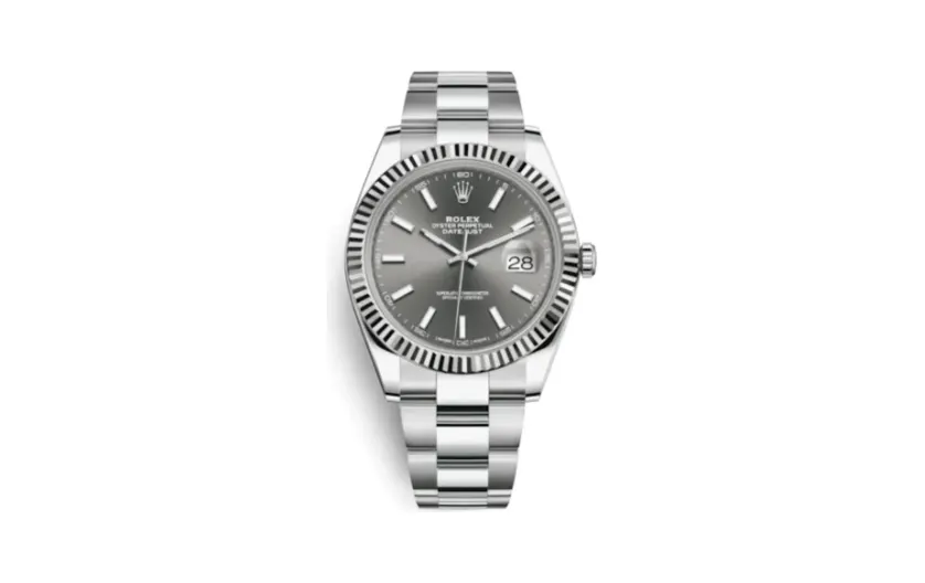 Rolex Datejust 41 Stainless Steel Fluted / Oyster / Dark Rhodium