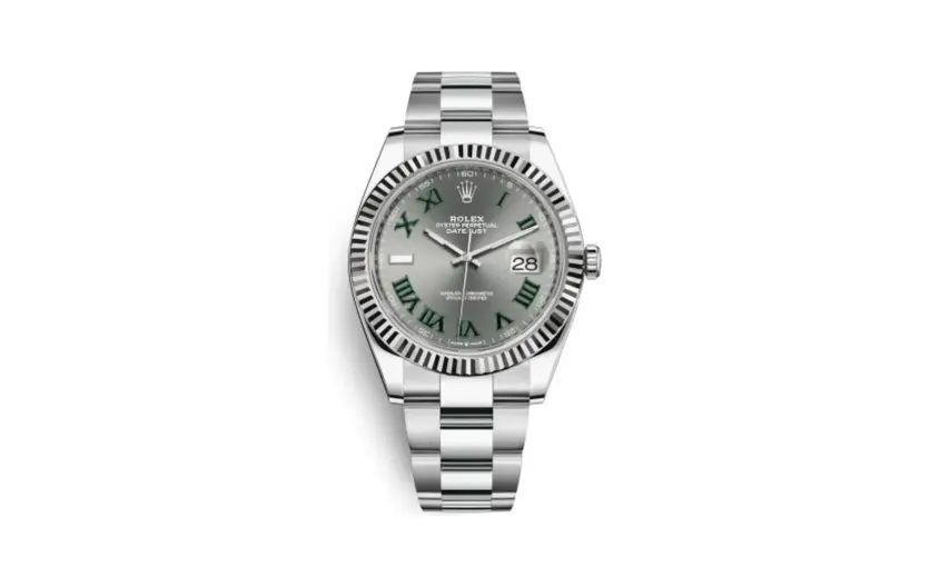 Rolex Datejust 41 Stainless Steel Fluted / Slate - Roman / Oyster