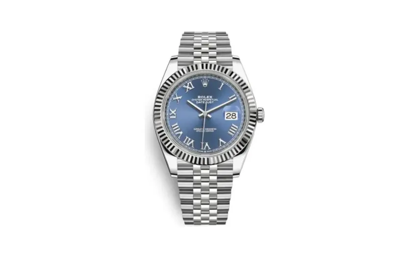 Rolex Datejust 41 Stainless Steel Fluted / Blue - Roman / Jubilee