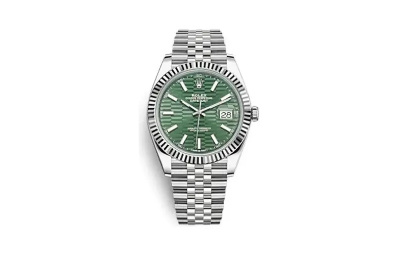 Rolex Datejust 41 Stainless Steel - Fluted / Green - Fluted / Jubilee