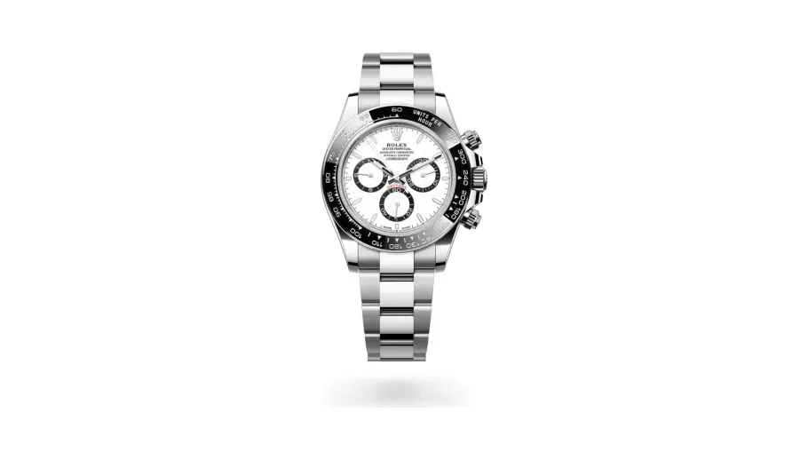 Rolex Oyster Perpetual Cosmograph Daytona, 40 mm, Oystersteel, Oystersteel, White with black counter rings dial