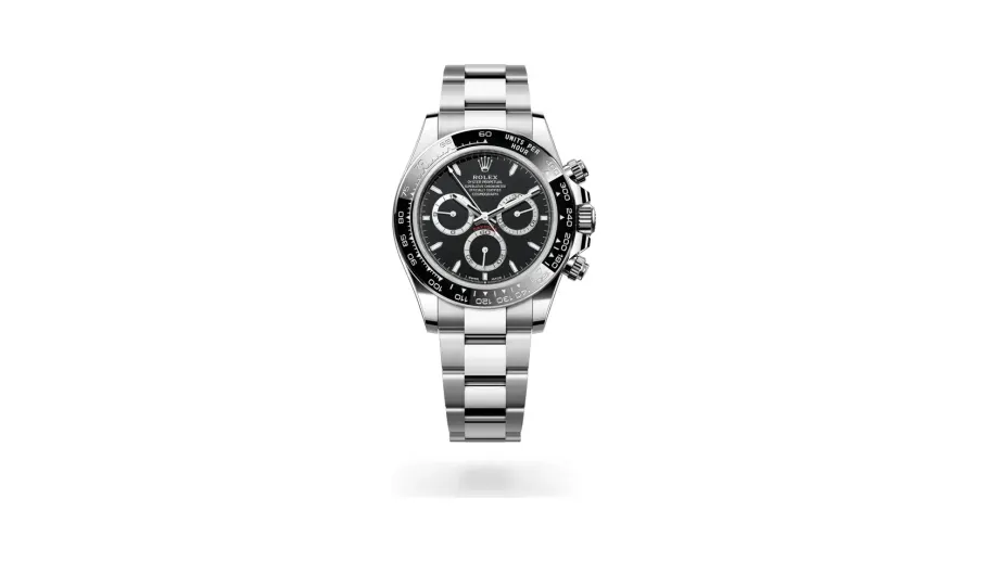 Rolex Oyster Perpetual Cosmograph Daytona, 40 mm, Oystersteel, Oystersteel, Black with steel counter rings dial