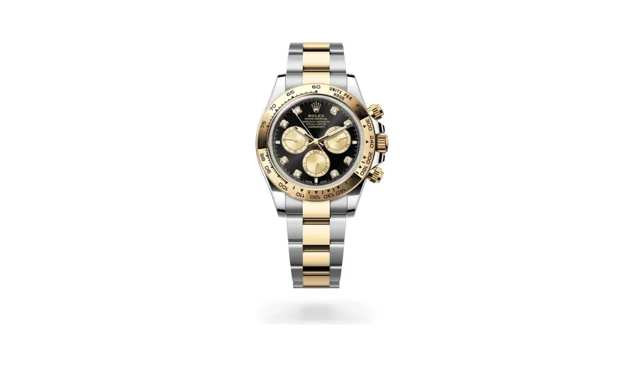 Rolex Cosmograph Daytona Oyster, 40 mm, Oystersteel and yellow gold, Yellow Rolesor, Bright black and golden dial