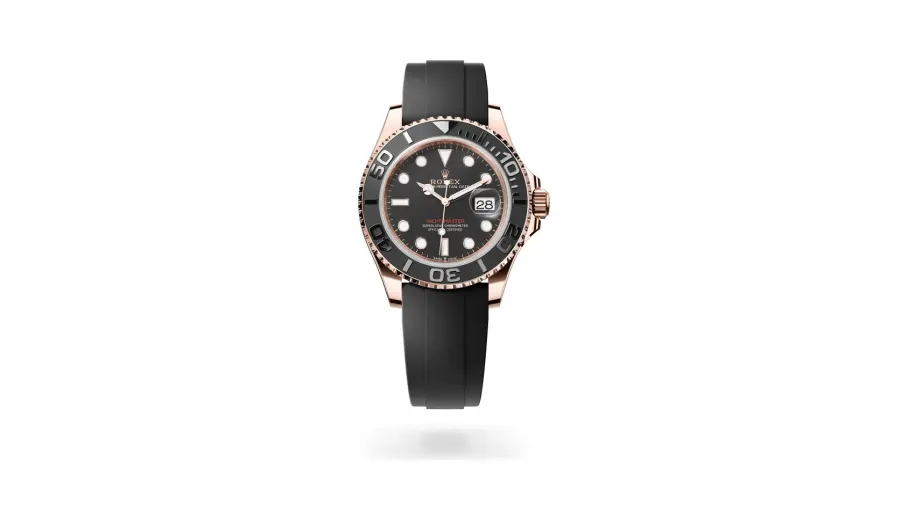 Rolex Oyster Perpetual Yacht-Master 40, 18 kt Everose gold, Intense black dial