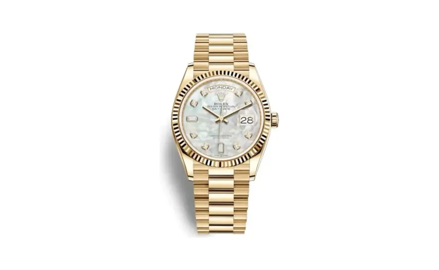 Rolex Day-Date 36 Yellow Gold / Fluted / MOP-Diamond / President