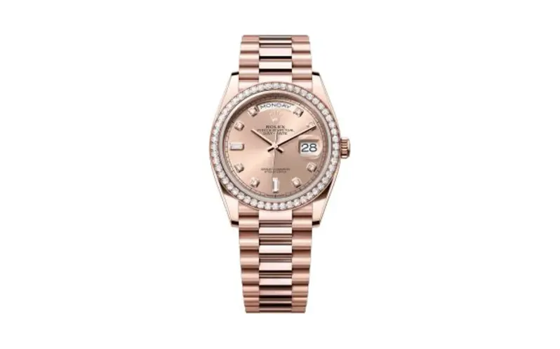 Rolex Day-Date 36 Everose Gold / Diamond / Rose-Diamond / President