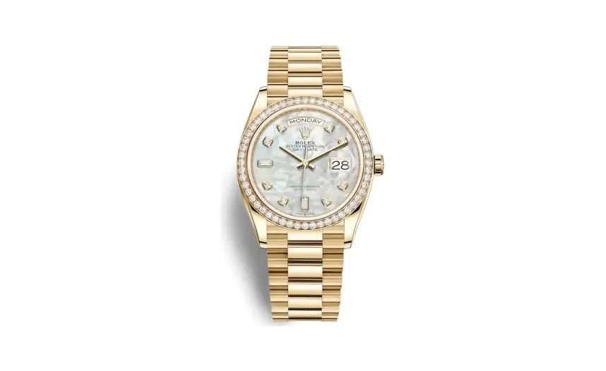 Rolex Day-Date 36 Yellow Gold / Diamond / MOP-Diamond / President
