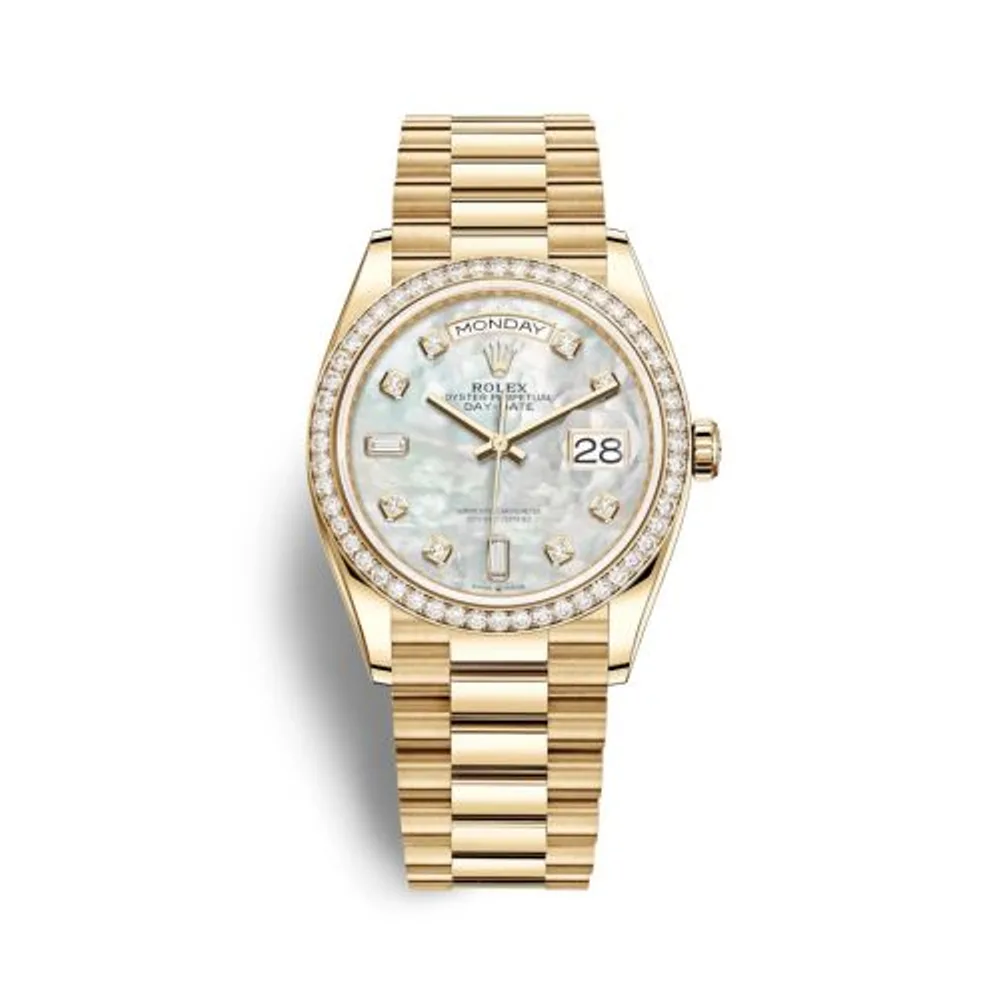 Rolex Day-Date 36 Yellow Gold / Diamond / MOP-Diamond / President
