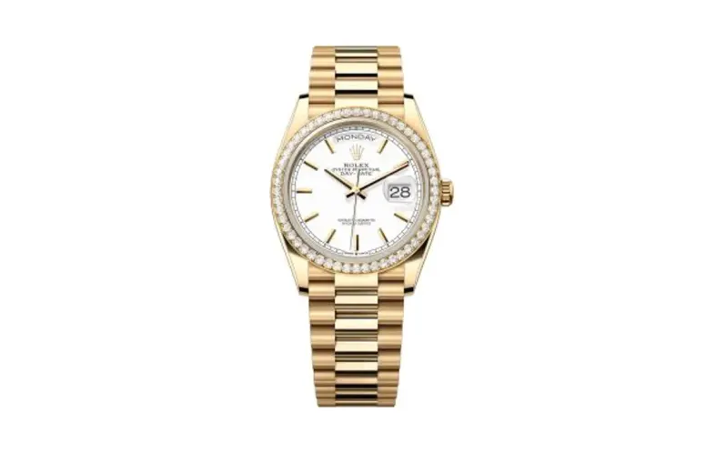 Rolex Day-Date 36 Yellow Gold Diamond / White / President