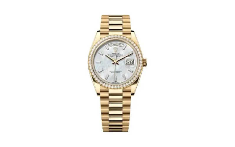 Rolex Day-Date 36 Yellow Gold - Baguette / MOP - Diamond / President
