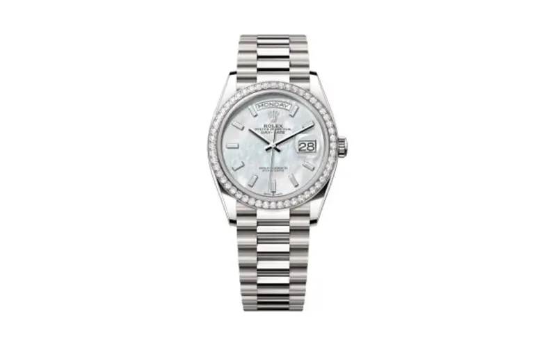 Rolex Day-Date 36 White Gold - Diamond / MOP - Baguette / President