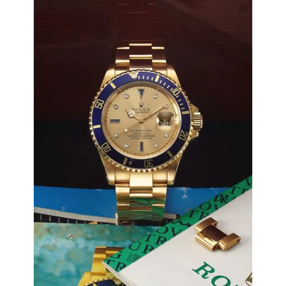 Rolex Submariner Gold Serti
