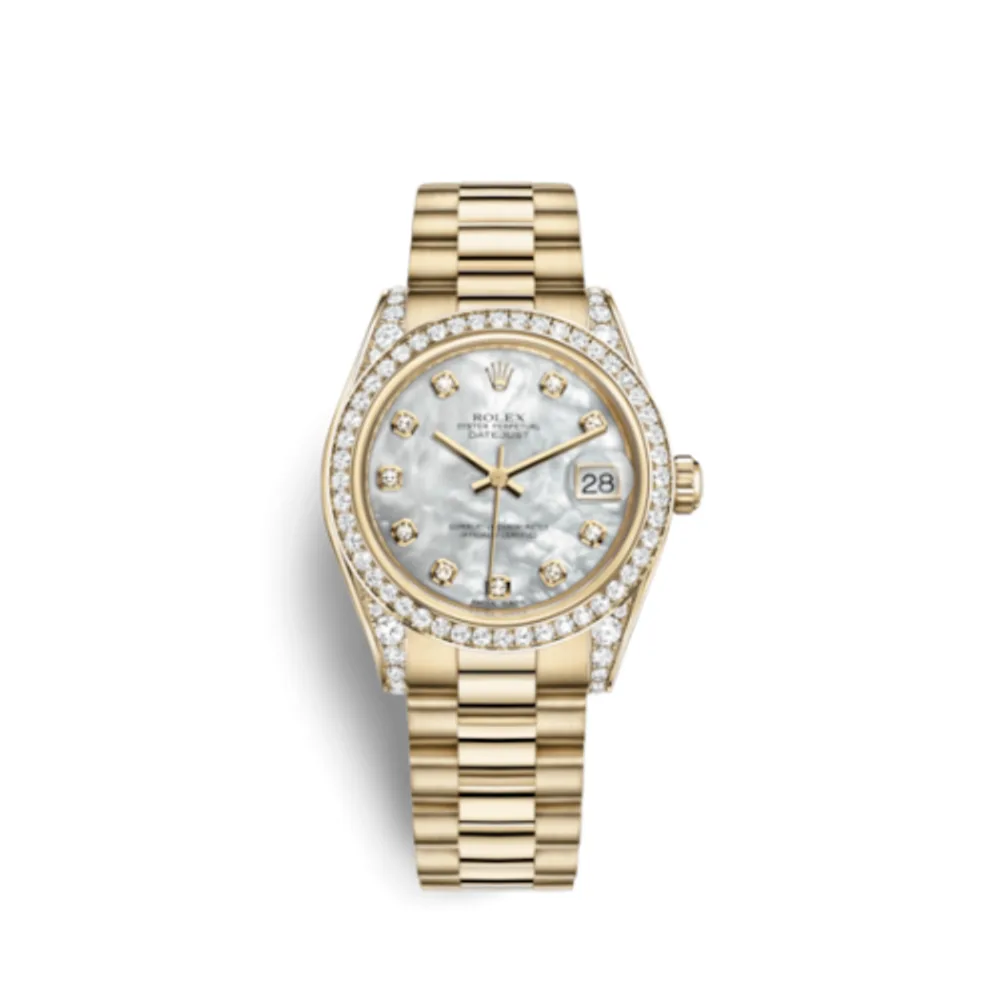 Rolex Datejust 31 Yellow Gold Diamond / President / MOP