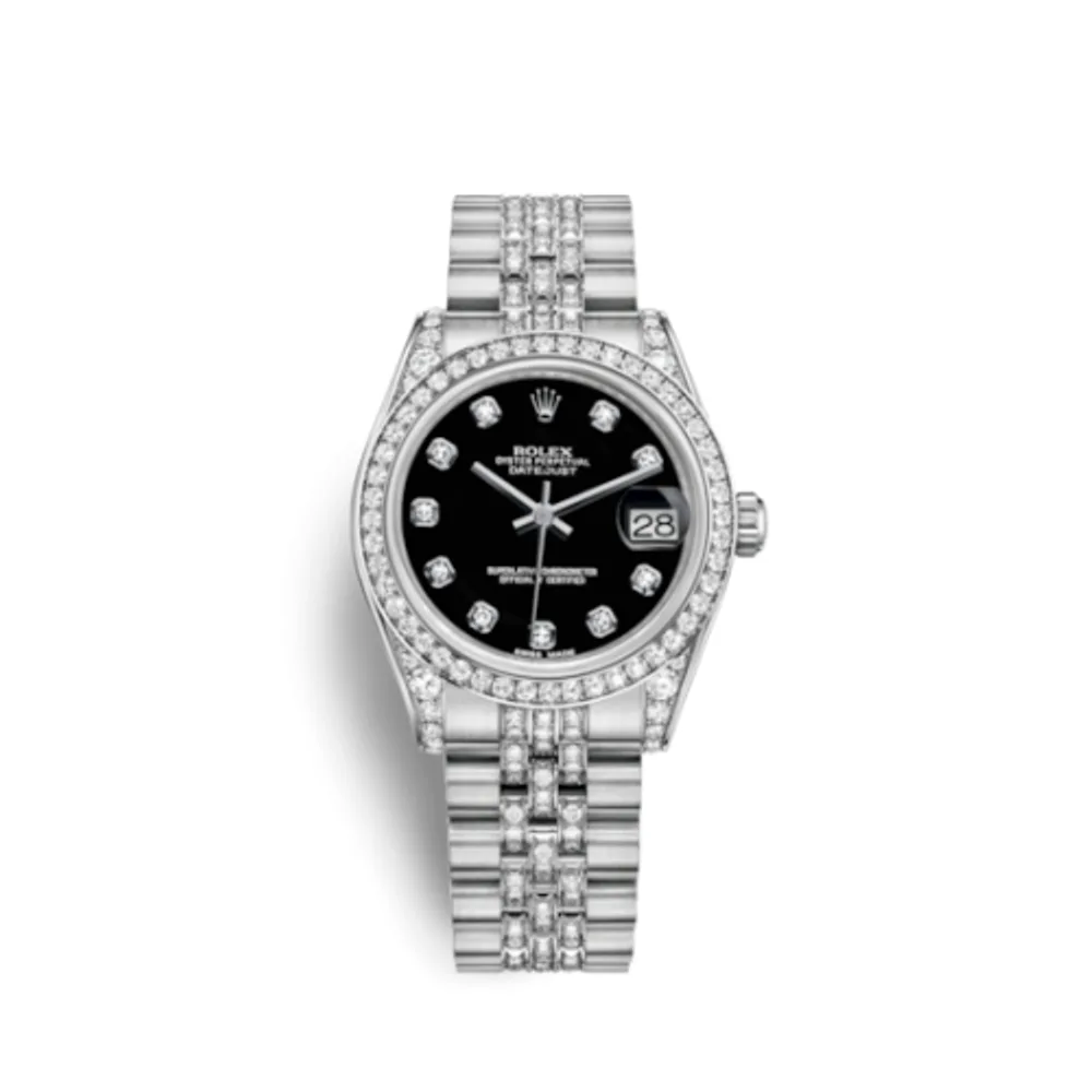 Rolex Datejust 31 White Gold Diamond / Jubilee Diamond / Black Diamond