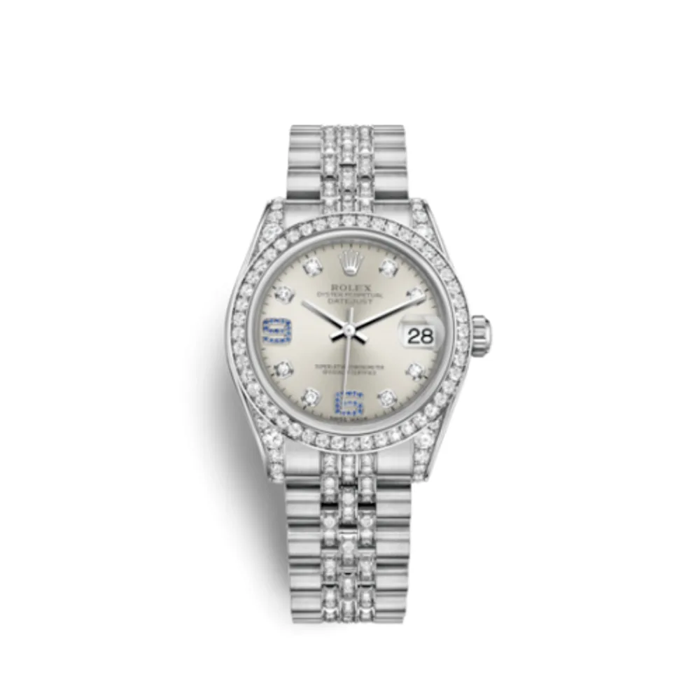 Rolex Datejust 31 White Gold Diamond / Jubilee Diamond / Silver Diamond