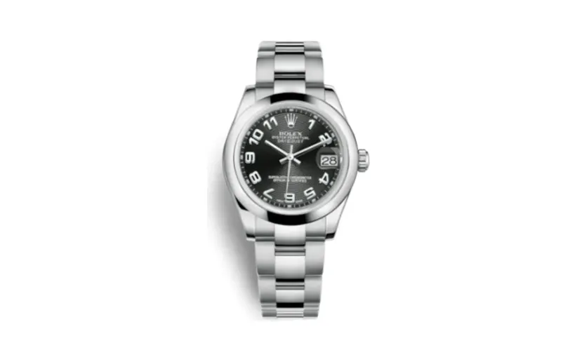 Rolex Datejust 31 Stainless Steel Domed / Oyster / Black Arabic