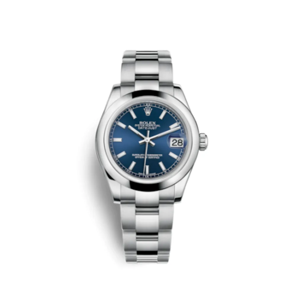 Rolex Datejust 31 Stainless Steel Domed / Oyster / Blue
