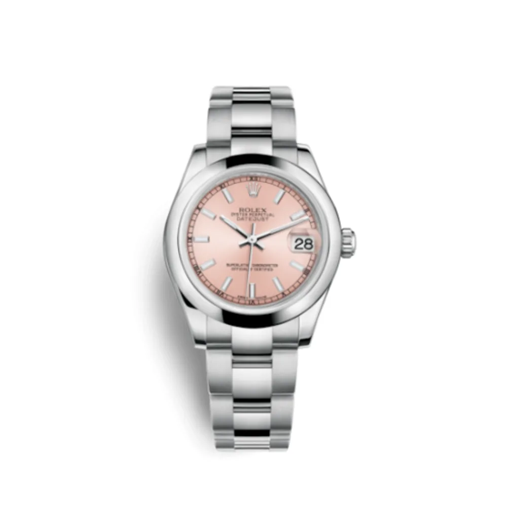 Rolex Datejust 31 Stainless Steel Domed / Pink / Pink
