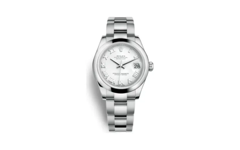Rolex Datejust 31 Stainless Steel Domed / Oyster / White Roman