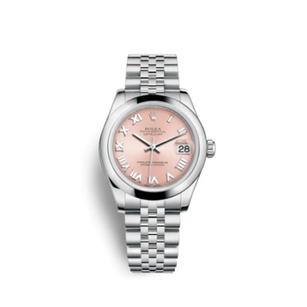 Rolex Datejust 31 Stainless Steel Domed / Jubilee / Pink Roman
