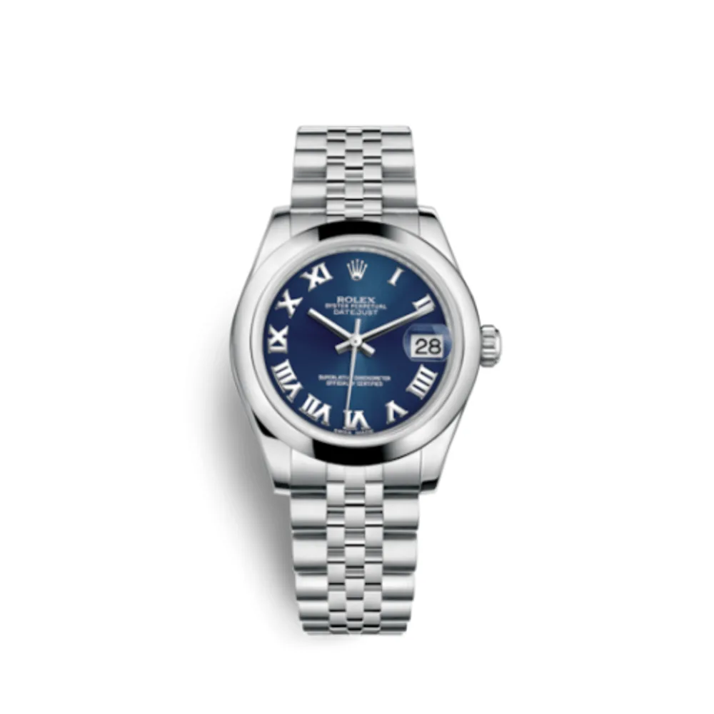 Rolex Datejust 31 Stainless Steel Domed / Jubilee / Blue Roman