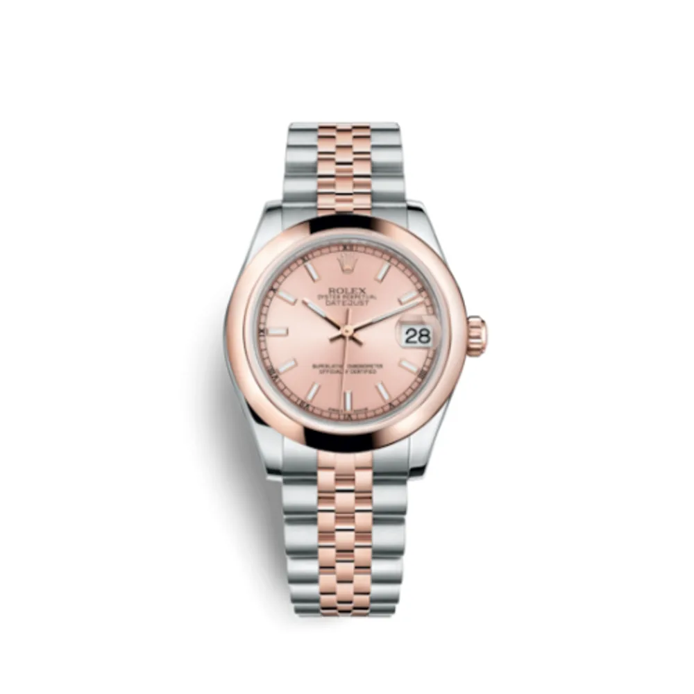 Rolex Datejust 31 Rolesor Everose Domed / Jubilee / Pink