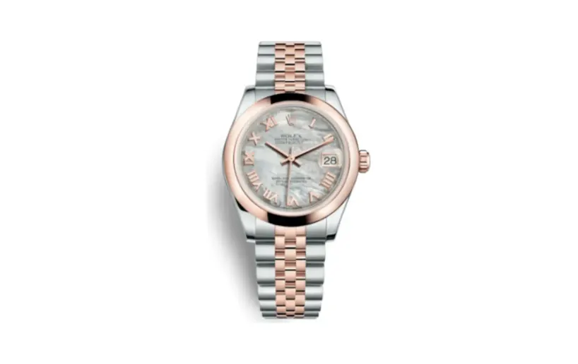 Rolex Datejust 31 Rolesor Everose Domed / Jubilee / MOP Roman