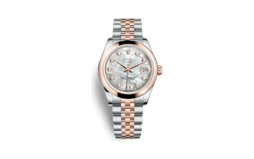 Rolex Datejust 31 Rolesor Everose Domed / Jubilee / MOP
