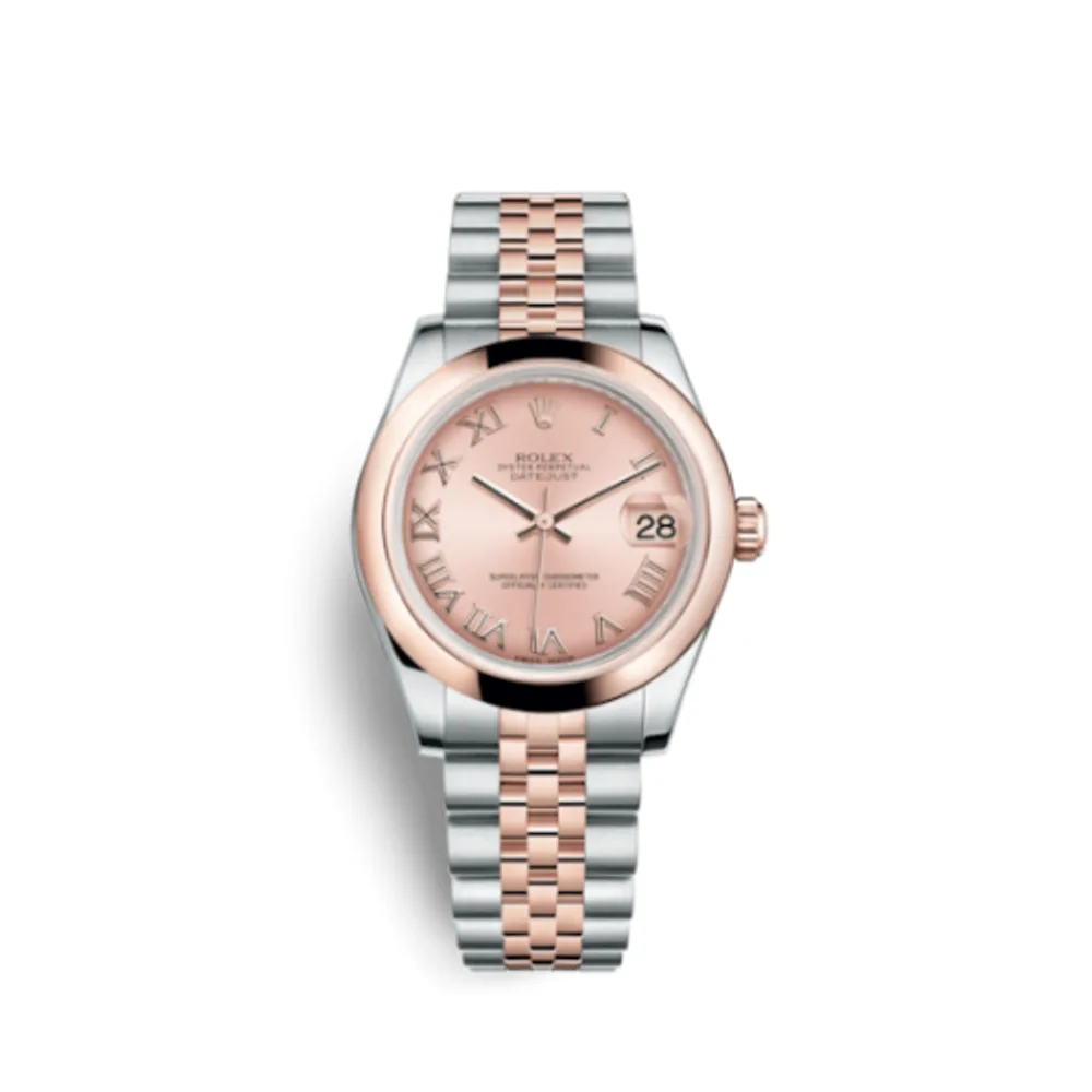 Rolex Datejust 31 Rolesor Everose Domed / Jubilee / Pink Roman