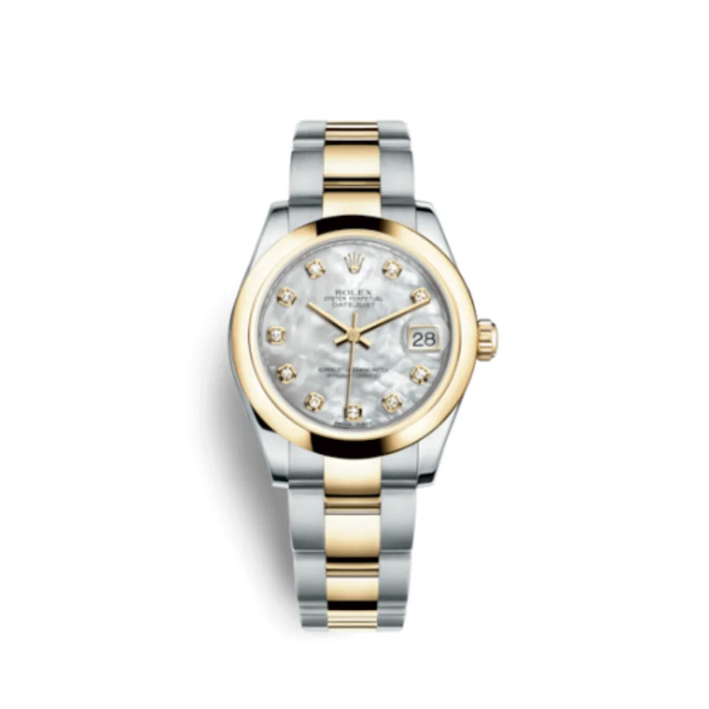 Rolex Datejust 31 Rolesor Yellow Domed / Oyster / MOP