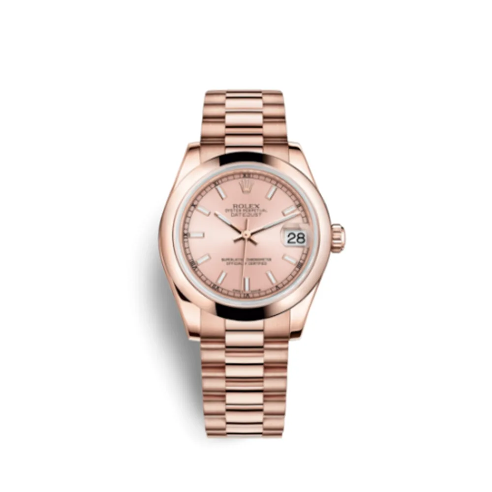 Rolex Datejust 31 Everose Domed / President / Pink