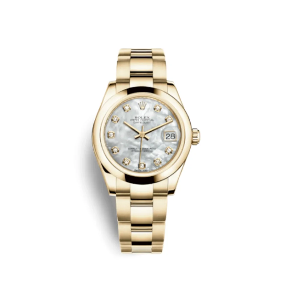 Rolex Datejust 31 Yellow Gold Domed / Oyster / MOP