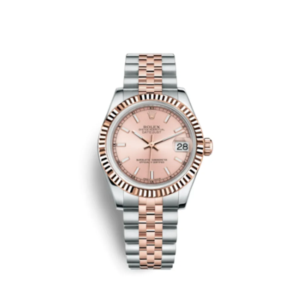 Rolex Datejust 31 Rolesor Everose Fluted / Jubilee / Pink