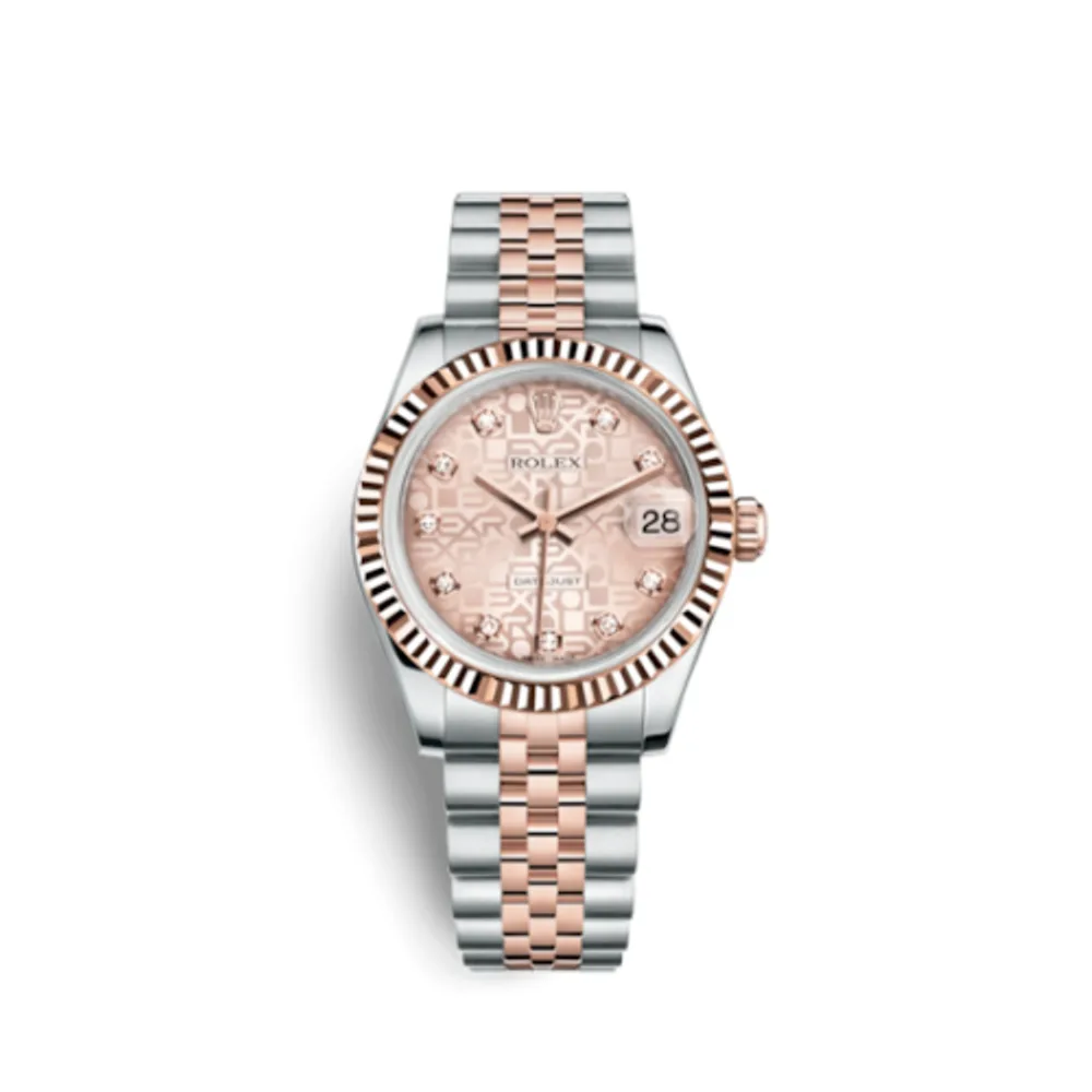 Rolex Datejust 31 Rolesor Everose Fluted / Jubilee / Pink Computer