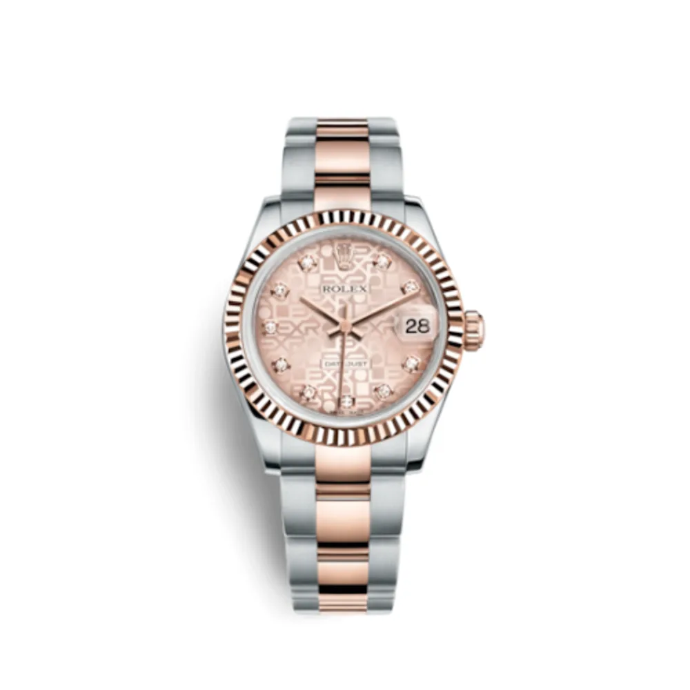 Rolex Datejust 31 Rolesor Everose Fluted / Oyster / Pink Computer